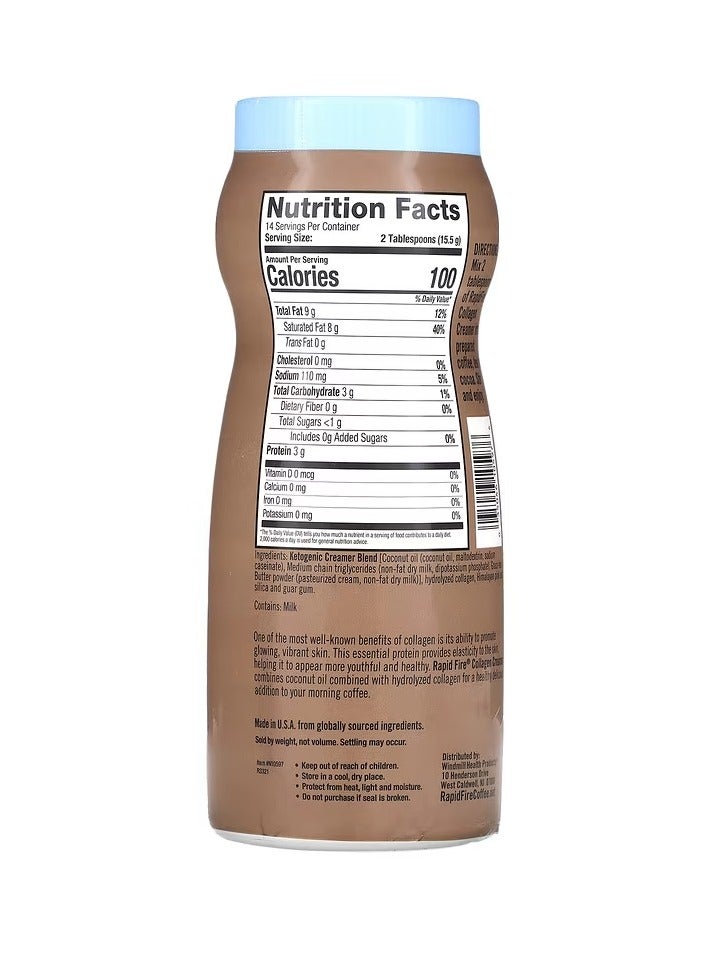 Rapidfire Rapid Fire Collagen Creamer 217g Unflavored 14 Serving - Image 2