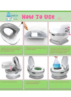 MUMS PLANET Baby Toilet Seat | Potty Stairs Toilet Ladder Steps - Non-Slip Over The Toilet Potty Seat, Step up Potty Seat with Handles for Kids Boys Girls 1-8  - Image 5