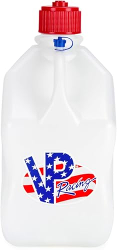 VP Racing 35221CA 55 Gallon Square Patriotic Motorsport Jug With CloseTrimmed Cap and Neck for Tighter Seal 1 Pack - Image 1