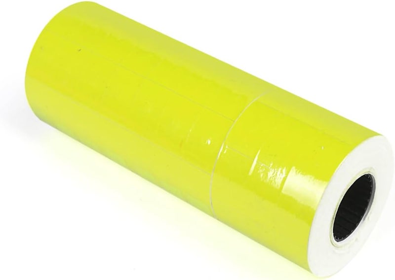 ICSTM Pricemarker Labels,10 Rolls 5000 pcs Double Line Price Label Paper for MX-6600 Price Gun Labeller,Price Gun Stickers for MX-6602/G6600/YH-689/CN-6600EOS (Yellow, S) - Image 1
