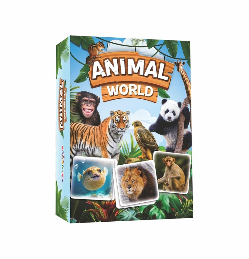 Aamango Animal World – 63 Educational & Fun Trump Cards for Kids | Learn Animal Facts, Strength, Speed & Lifespan | STEM-Aligned Wildlife Learning Game | Eco-Friendly - Image 1