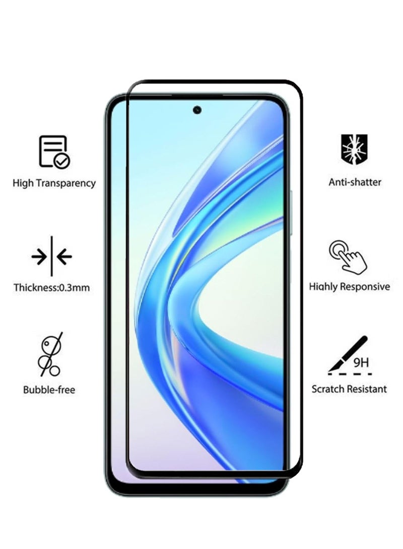 Tempered Glass Screen Protector For Honor X7b - Black - Image 2