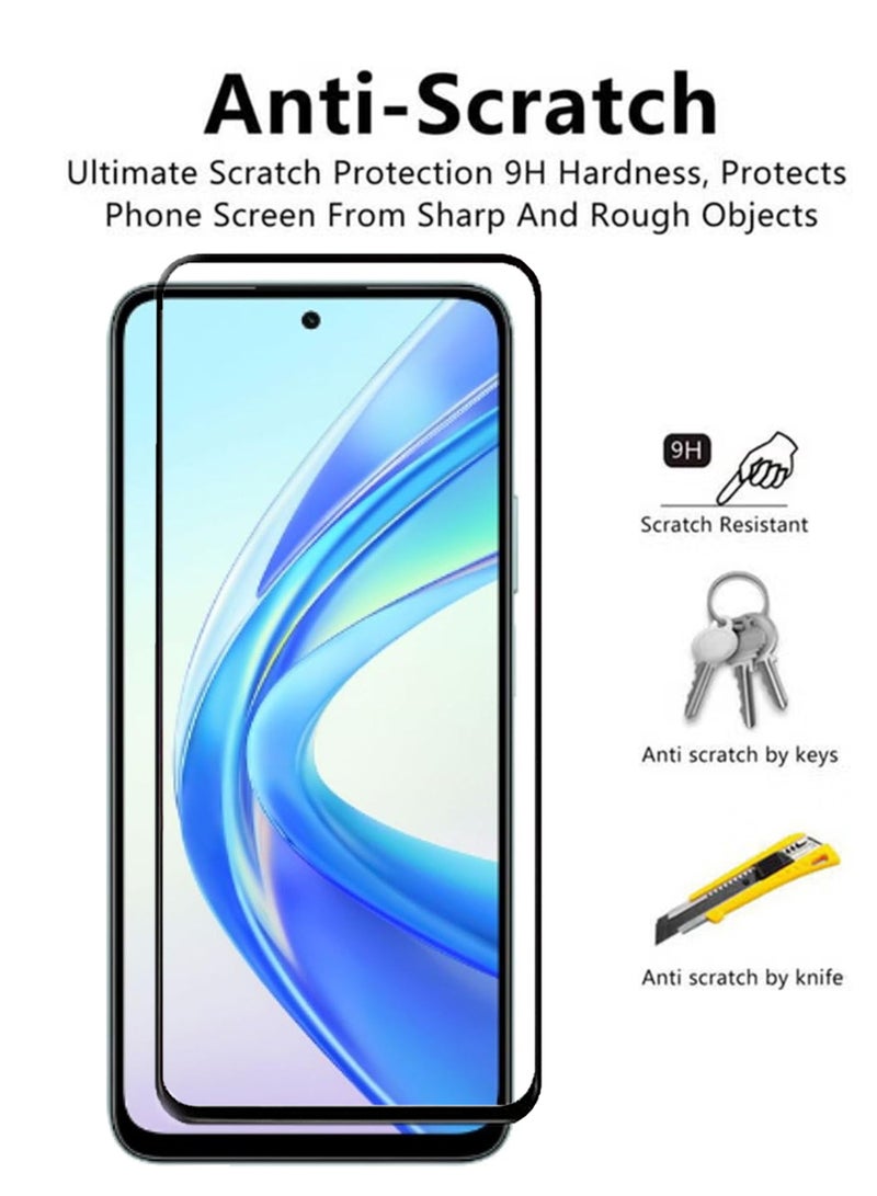 Tempered Glass Screen Protector For Honor X7b - Black - Image 3