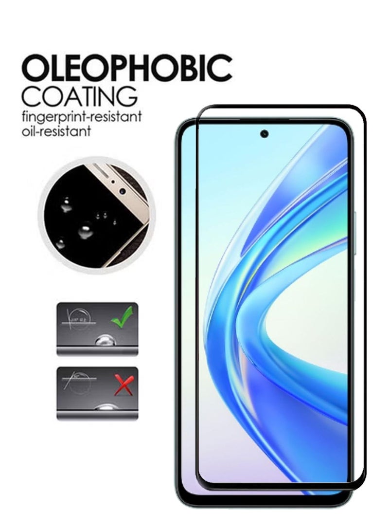 Tempered Glass Screen Protector For Honor X7b - Black - Image 4
