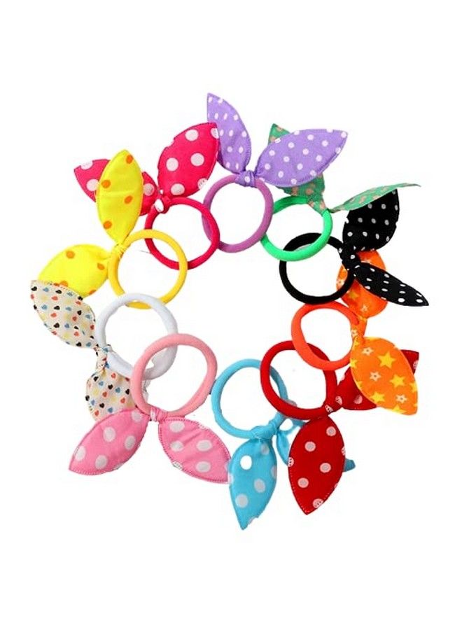 Topfinder 20Pcs/Pack Hair Scrunchies Elastic Soft Silk Cotton Colorful Scrunchies Print Scrunchies Accessories For Women And Girls Hair Stylingassorted - Image 4