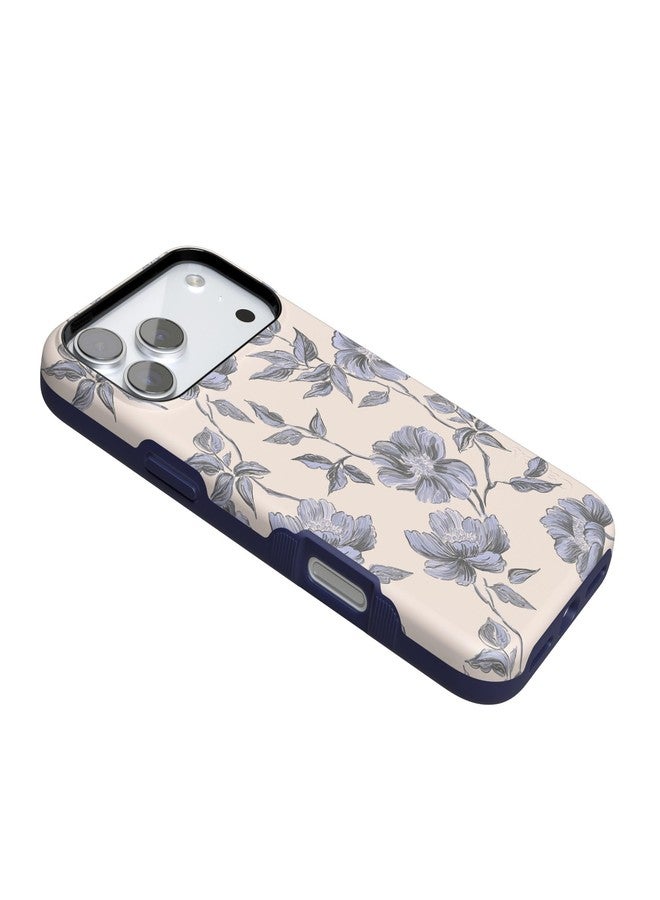 Casely iPhone 17 Pro Case | Ink & Iris | Vintage Floral | Compatible with MagSafe | Bold Protective Design - Image 3