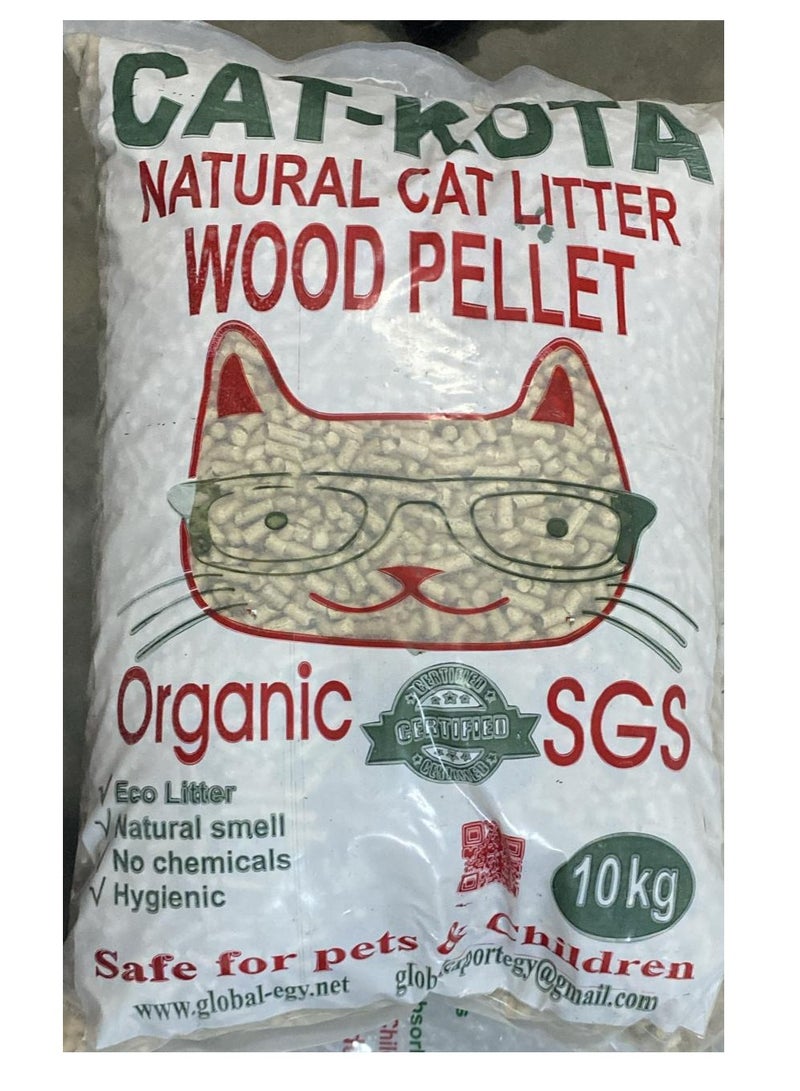 رمل خشبي للقطط كات كوتا 10 كجم