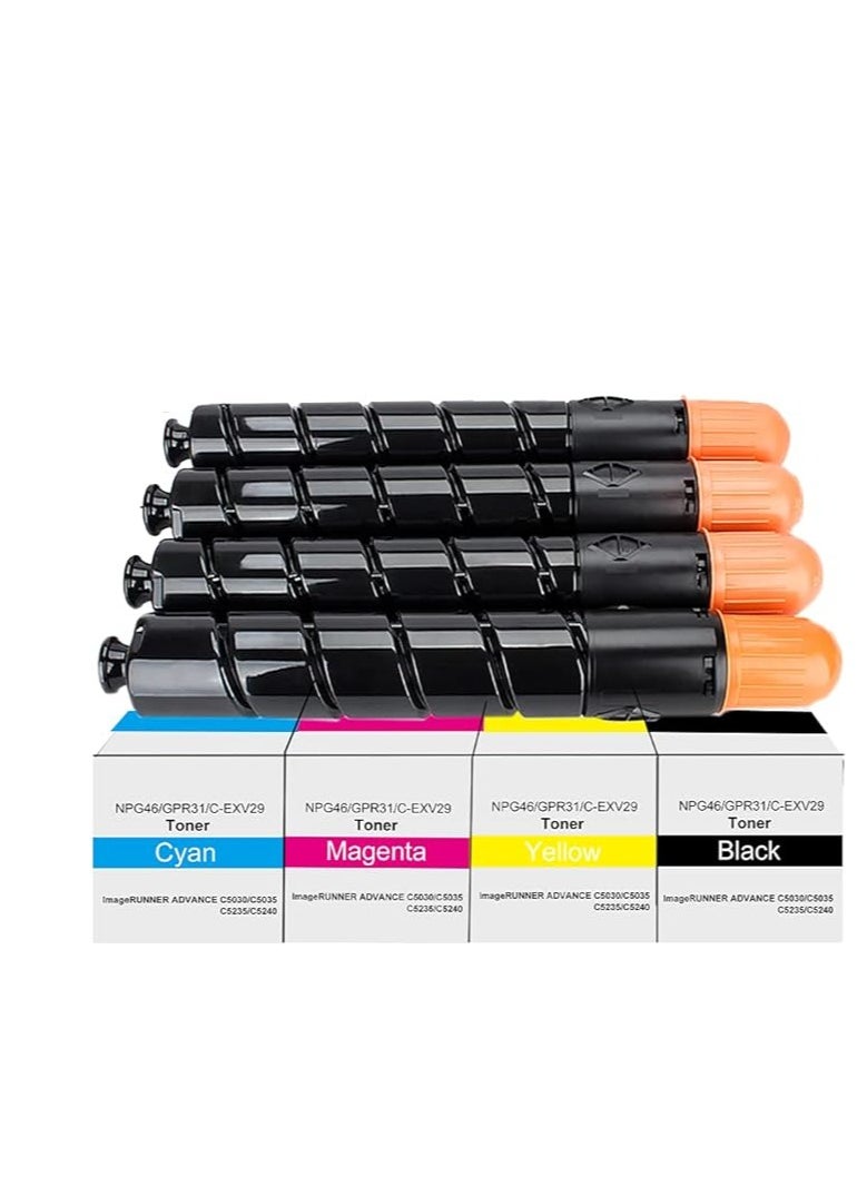 Terabyte IR C5030,5035,5235,5240(4 Color Complete Set) - Canon C-EXV29/NPG46/GPR31 Compatible Toner For Canon  - Image 1