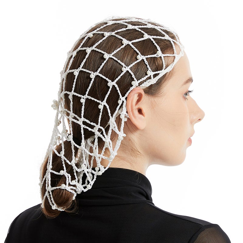 Ladies Handmade Crocheted Faux Silk Pearl Cap Tc311 Sale - Image 1