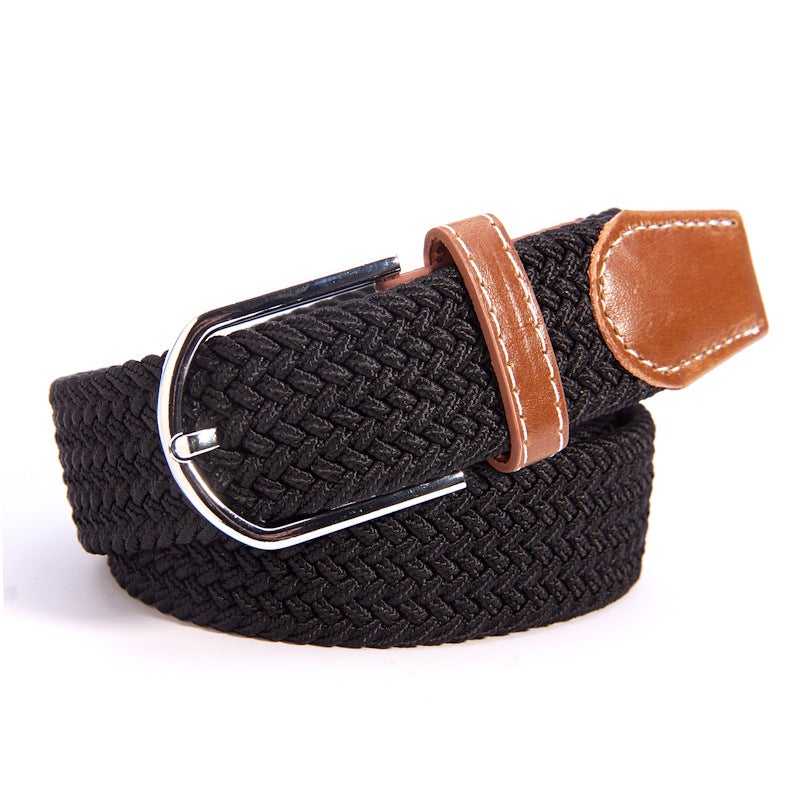 New 39 Color Elastic Woven Elastic Belt Men'S Women'S Belt Canvas Belt - Image 2