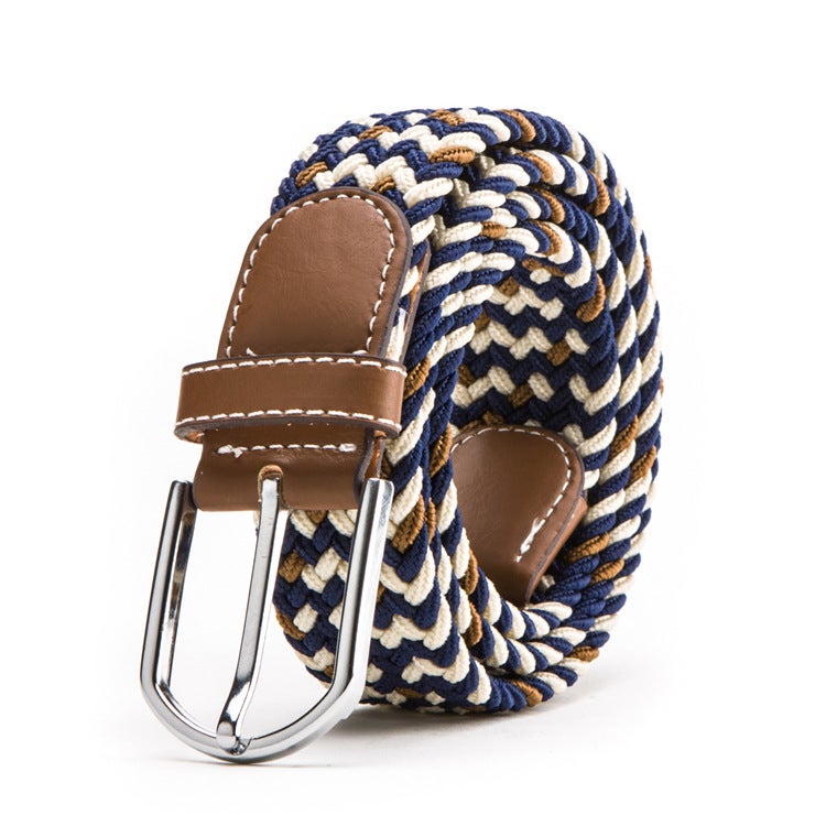 New 39 Color Elastic Woven Elastic Belt Men'S Women'S Belt Canvas Belt - Image 5