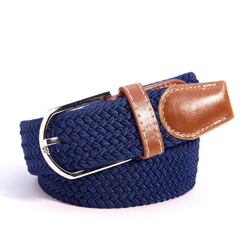 New 39 Color Elastic Woven Elastic Belt Men'S Women'S Belt Canvas Belt - Image 3