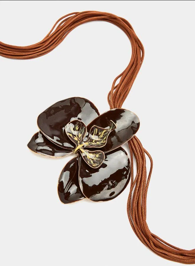 PARFOIS Multicolour Multi-collar with flower pendant Multicolor for Women | Best Price UAE