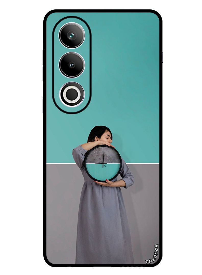 Theodor Protective Case Anti Scratch Shock Proof Bumper Cover For OnePlus Ace 3V girl_clock_wall - Image 1