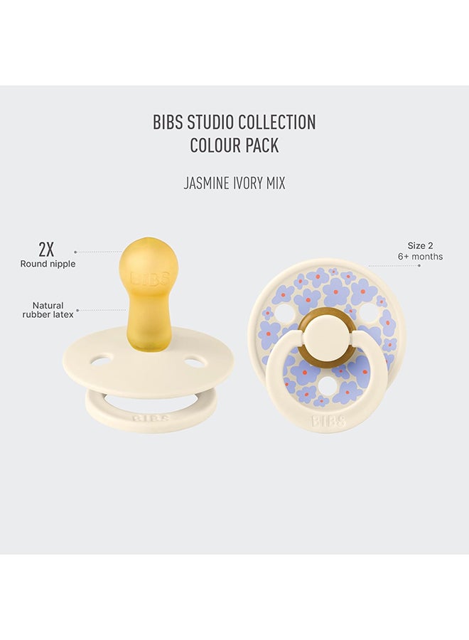 بيبس لهايات ستوديو كولور عبوة من 2، ياسمين لاتكس مقاس 2، مزيج عاجي - Image 2