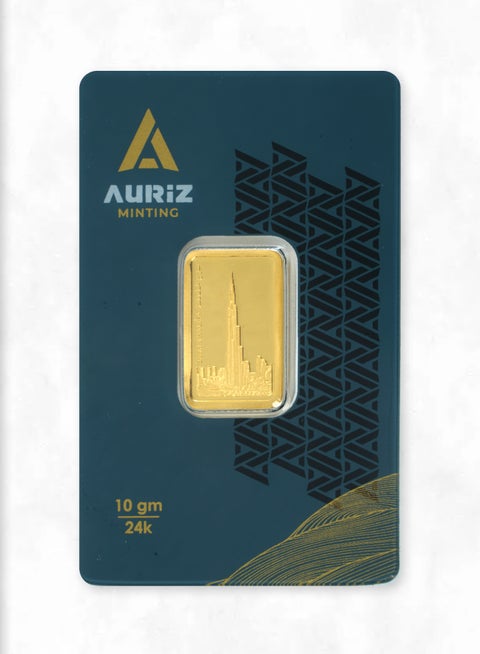 10 Grm Gold Bar Fine Gold 999.9 Purity 24KT- 10 gram RAK GOLD
