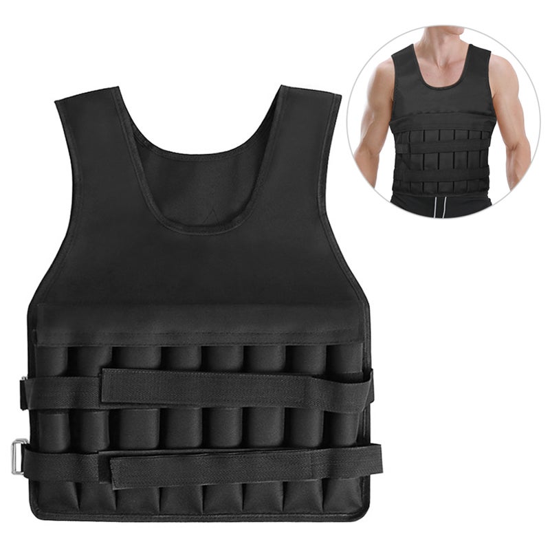 Adjustable Weighted Vest 20KG Max Loading for Exercises Fitness Muscle Building Weight Loss Running - Image 1