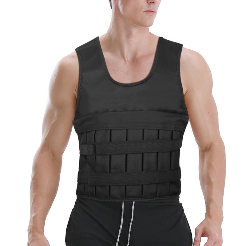 Adjustable Weighted Vest 20KG Max Loading for Exercises Fitness Muscle Building Weight Loss Running - Image 2