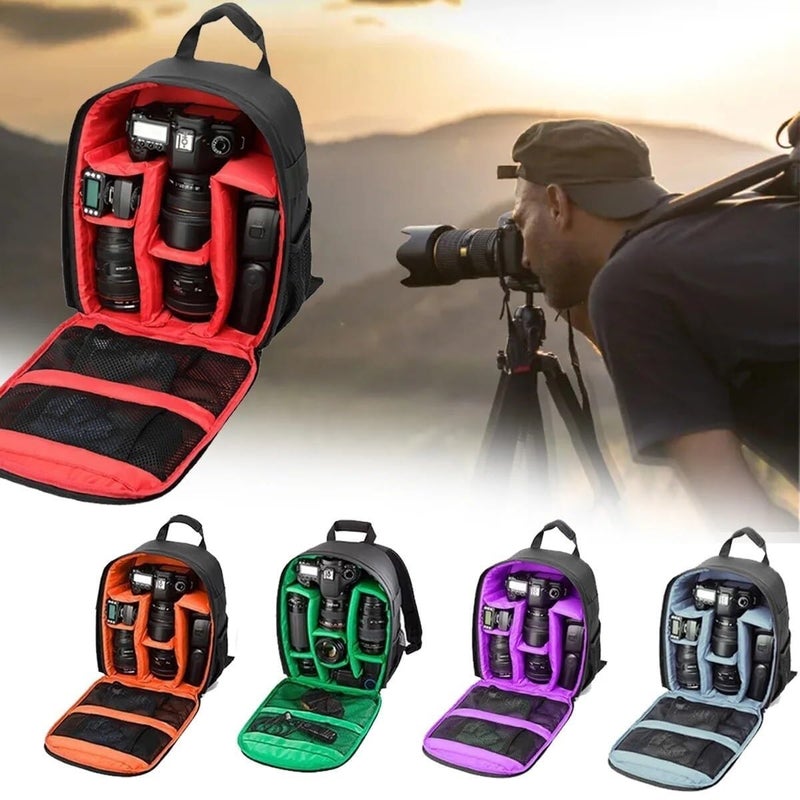 Generic Multi-functional Outdoor Camera Backpack DSLR Compatible Waterproof Photo Bag Case - Image 2