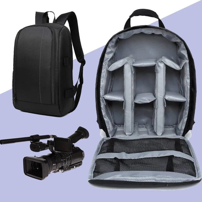 Generic Multi-functional Outdoor Camera Backpack DSLR Compatible Waterproof Photo Bag Case - Image 5