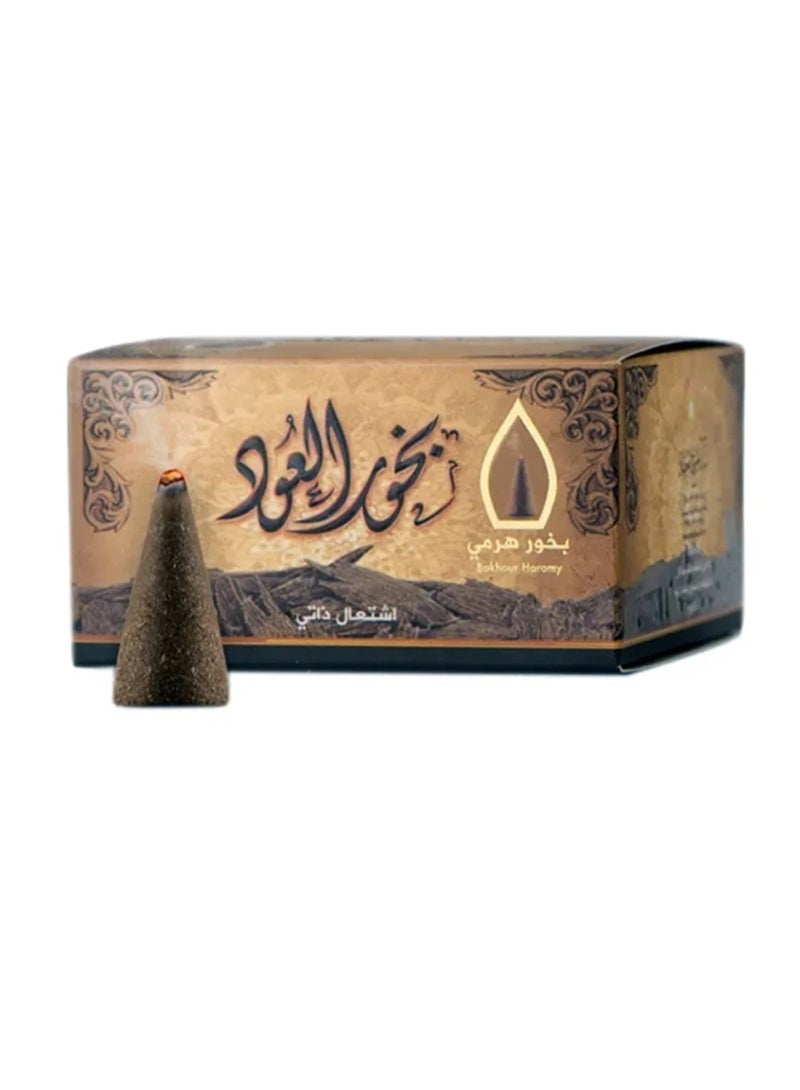 بخور العود بتصميم هرمي بني 50جرام - Image 1
