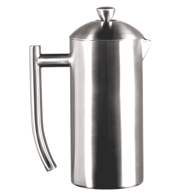 DOUBLEWALLED BRUSHED STAINLESS STEEL FRENCH PRESS COFFEE MAKER 17 OUNCE FRENCH PRESS STAINLESS STEEL COFFEE MAKER