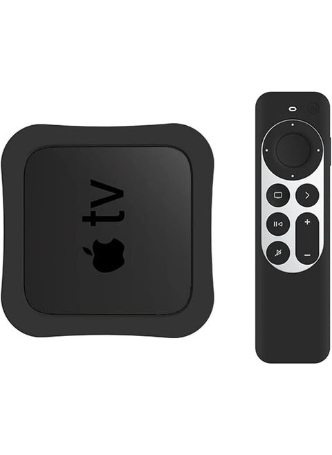 Case For Tv 4K Box And 2Nd Gen Siri Remote Control Case 2022 2021 Silicone Drop Protective Cover For 4Th 5Th Generation Tv Box