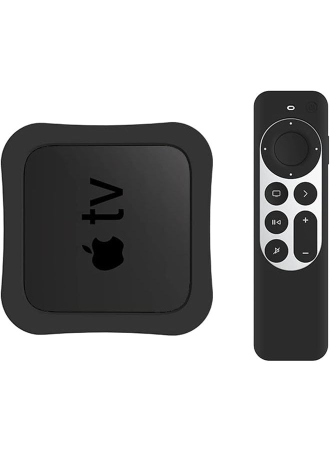 Case For Tv 4K Box And 2Nd Gen Siri Remote Control Case 2022 2021 Silicone Drop Protective Cover For 4Th 5Th Generation Tv Box