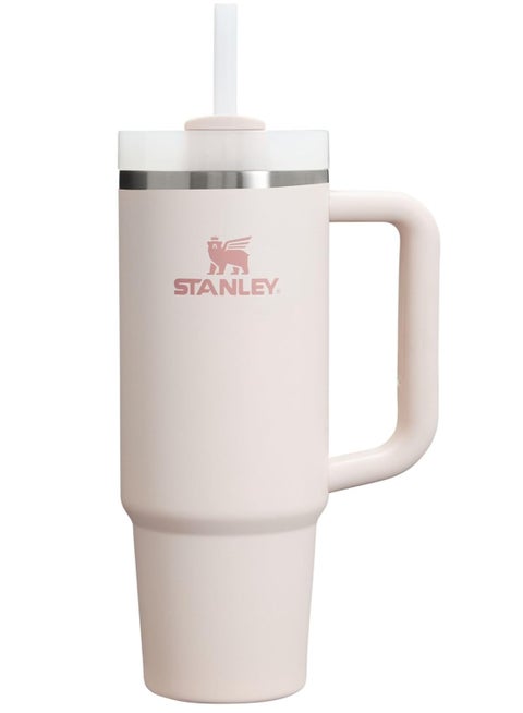 Quencher H2.0 FlowState Stainless Steel Vacuum Insulated Tumbler with Lid and Straw for Water, Iced Tea or Coffee, Smoothie and More, Rose Quartz, 40 oz Stainless Steel 32x15x 10cm