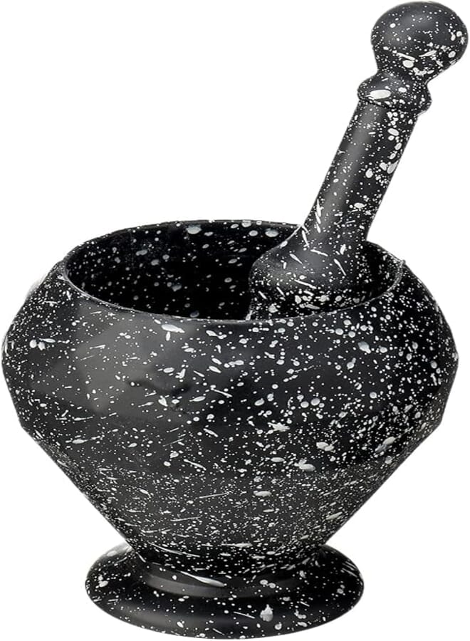 Image Granite Mortar and Hawn Set - Black and White