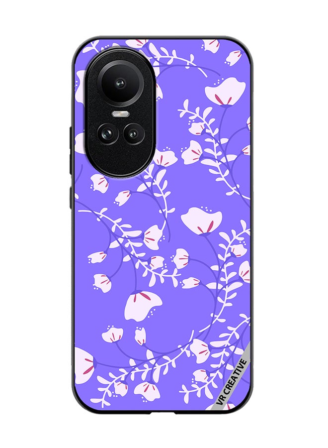 VR CREATIVE Protective Case Cover For Oppo Reno 10 Flower Design Multicolour - Image 1