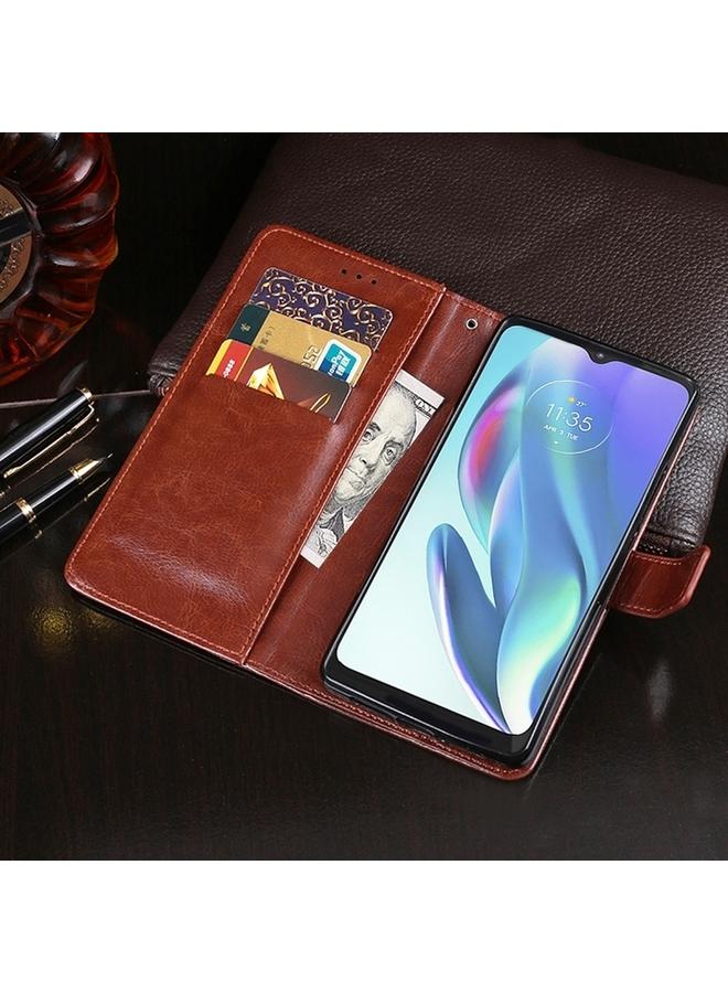 IDEWEI Case For iPhone 15 Pro Max Crazy Horse Texture Leather Phone Case with Holder - Image 4