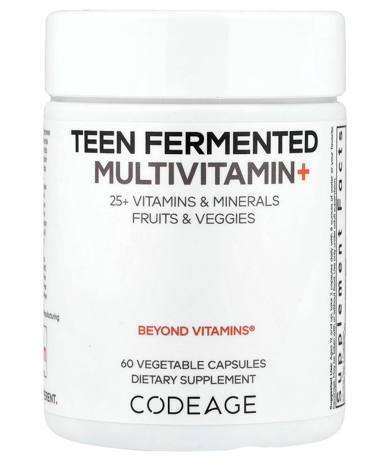 Codeage Teen Fermented Multivitamin+ 60 Vegetable Capsules