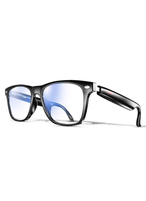 Smart Bluetooth Glasses Headset Supports Changing Myopia Glasses Wireless Sunglasses For Apple Android Free Shipping-Color:Touch Model  Fashionable Black Edge Frame