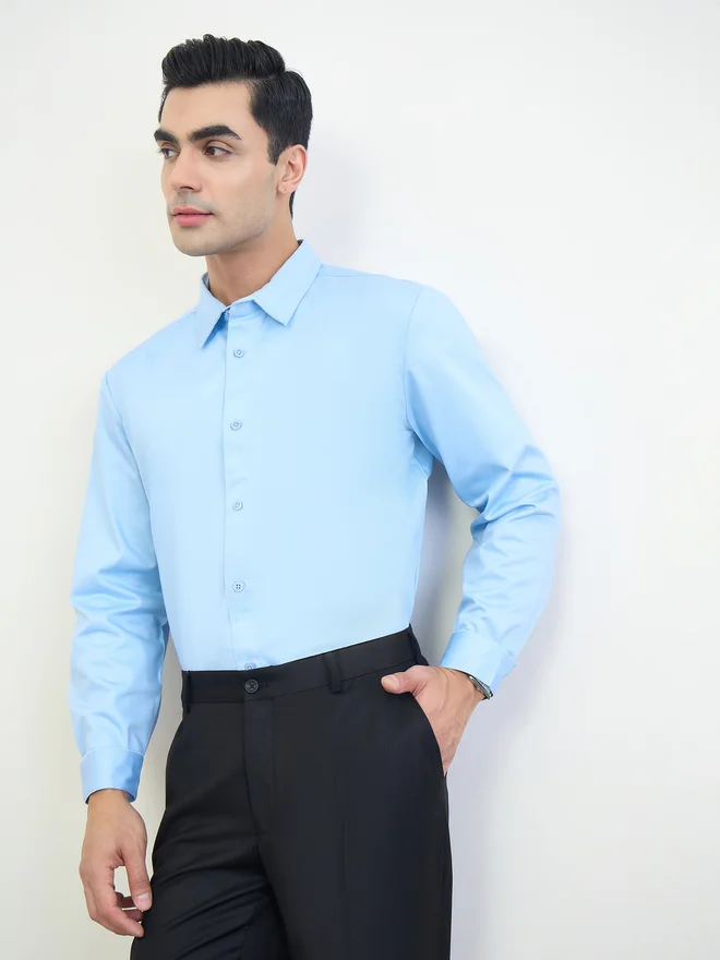 Styli Men Regular Fit Solid Shirt