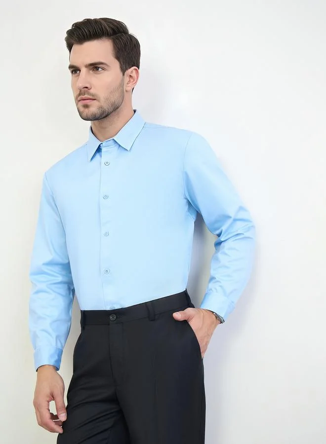 Styli Men Regular Fit Solid Shirt