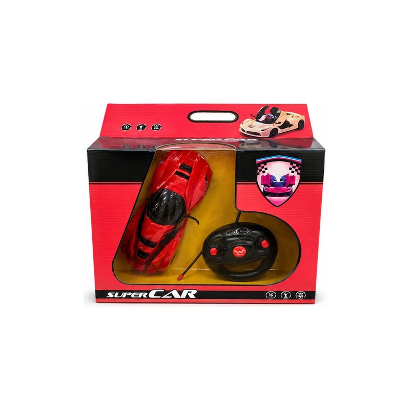 SUPER CAR Remote Control Racing Car Toy for Children, Red Super Car with Controller | Motion Drive - Image 2