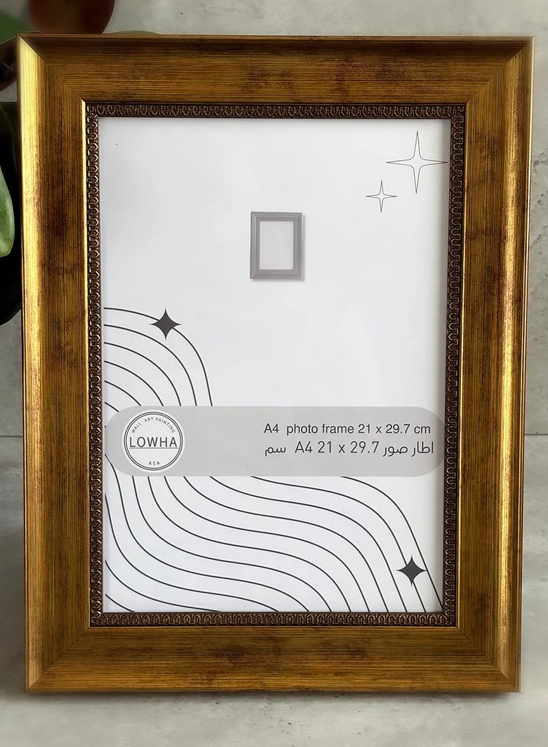 LOWHA Ornate Tabletop Picture Photo Frame with MDF Backing Includes Built-in Stand and Acrylic Front