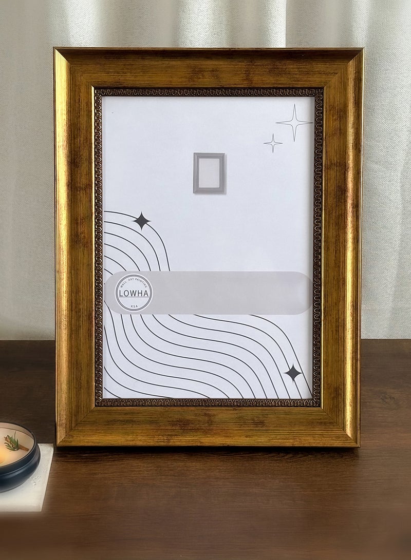 LOWHA Ornate Tabletop Picture Photo Frame with MDF Backing Includes Built-in Stand and Acrylic Front  - Image 2