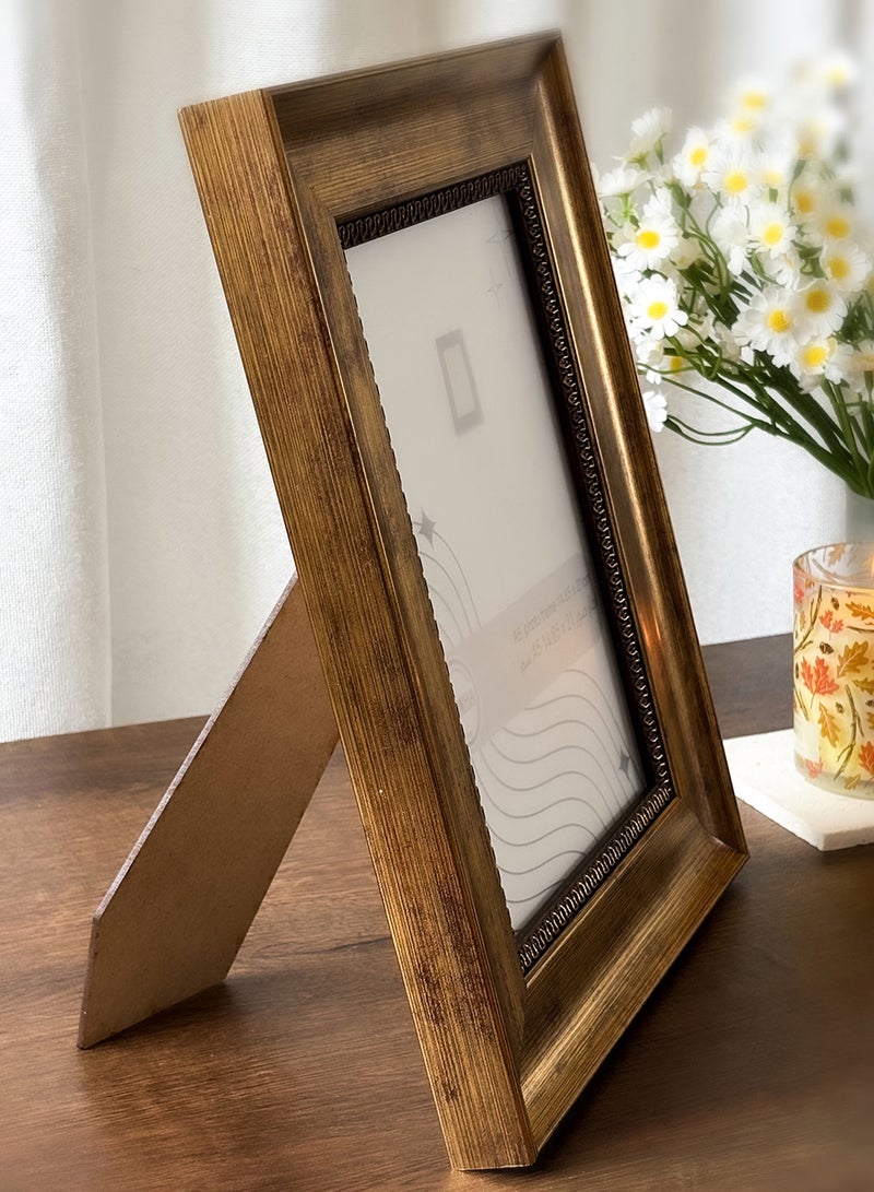LOWHA Ornate Tabletop Picture Photo Frame with MDF Backing Includes Built-in Stand and Acrylic Front  - Image 5