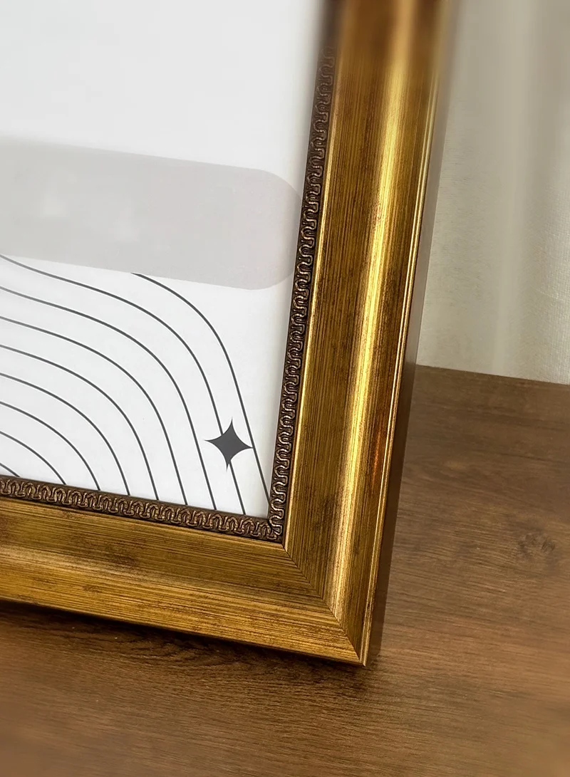LOWHA Ornate Tabletop Picture Photo Frame with MDF Backing Includes Built-in Stand and Acrylic Front