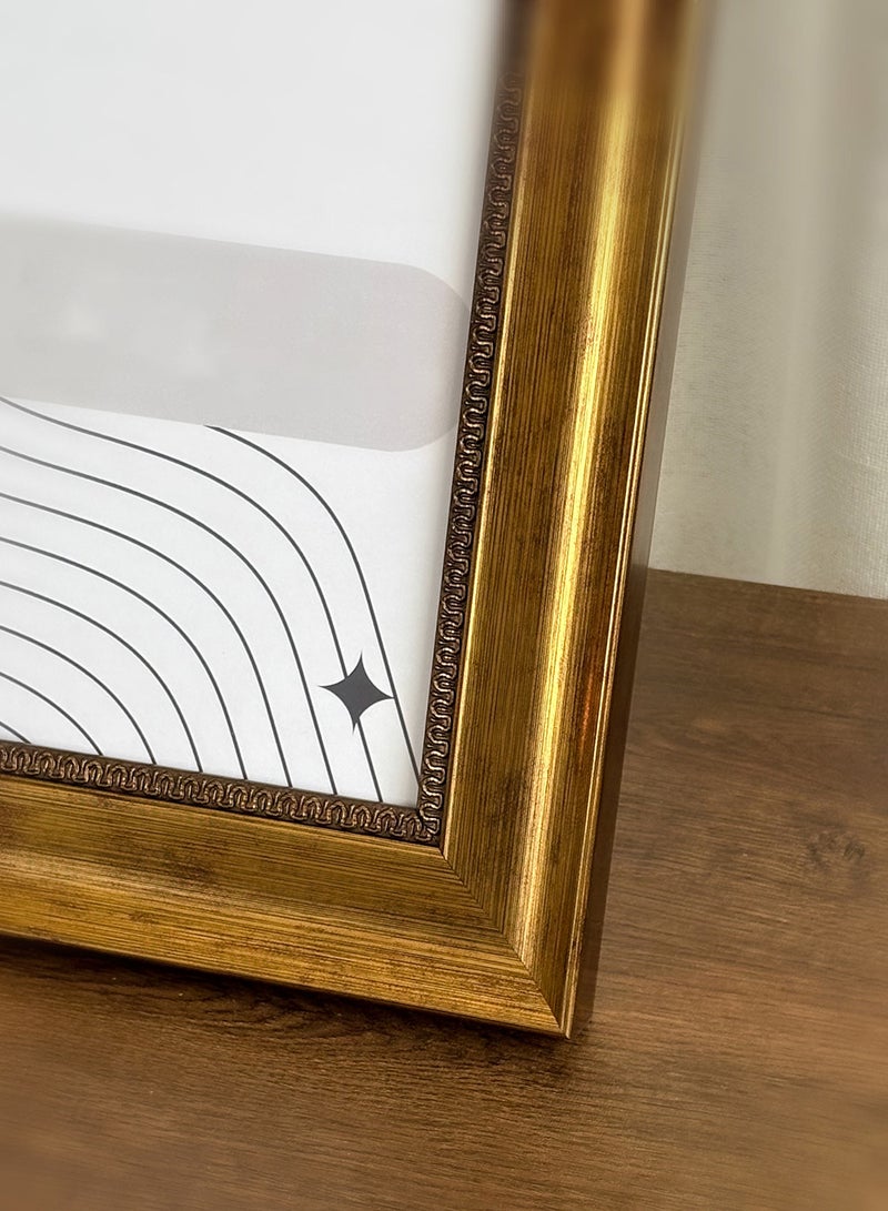 LOWHA Ornate Tabletop Picture Photo Frame with MDF Backing Includes Built-in Stand and Acrylic Front  - Image 3