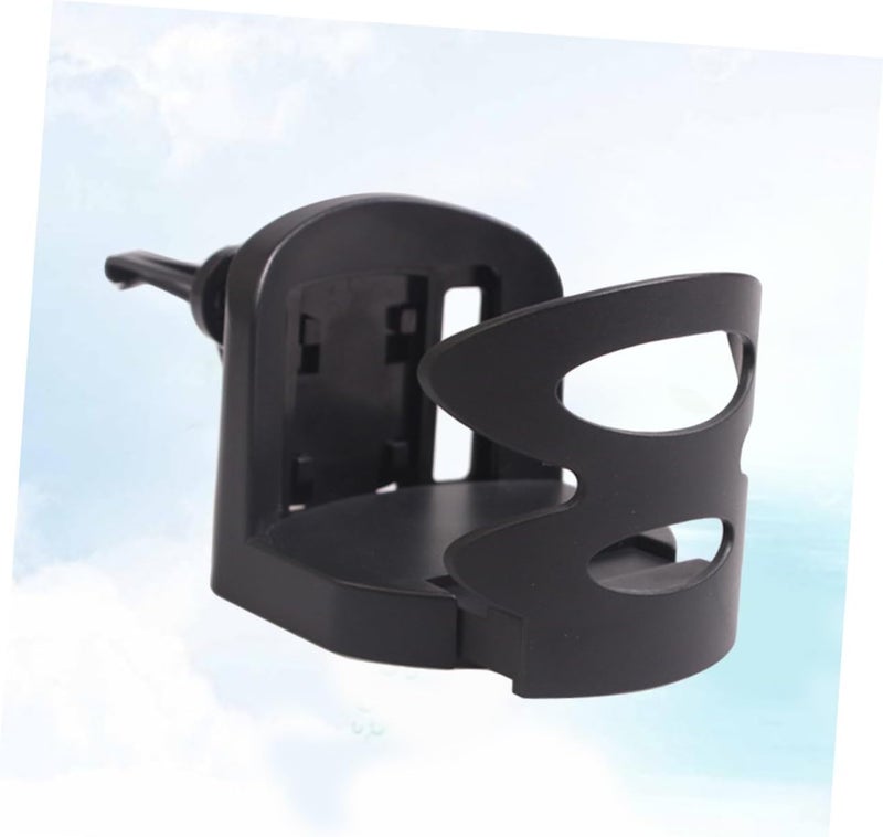 ORFOFE Car Beverage Holder Abs Drink Bottle Stand for Workshop Truck Van Design Fits Bottles Mounts Air Outlet Dashboard Black - Image 5