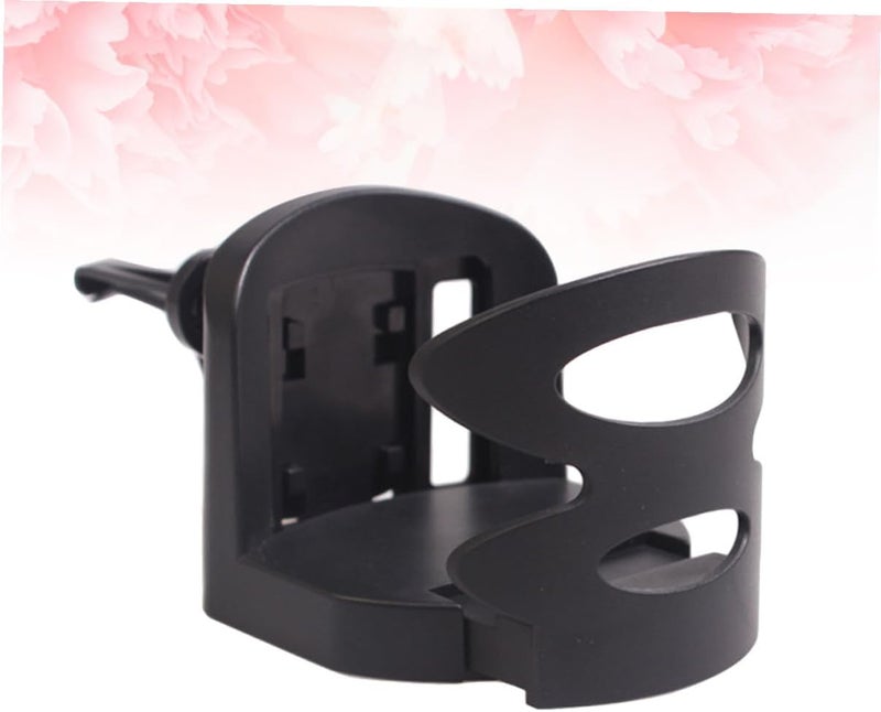 ORFOFE Car Beverage Holder Abs Drink Bottle Stand for Workshop Truck Van Design Fits Bottles Mounts Air Outlet Dashboard Black - Image 3