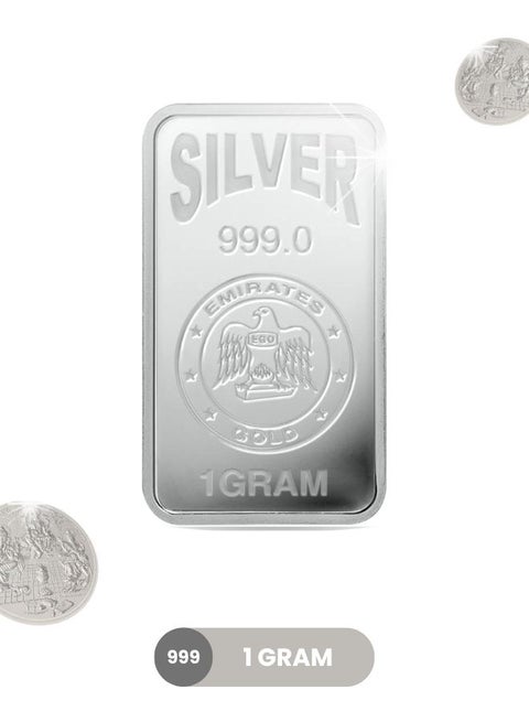 Emirates 1g Pure Silver Bar 999 - 1 Gram