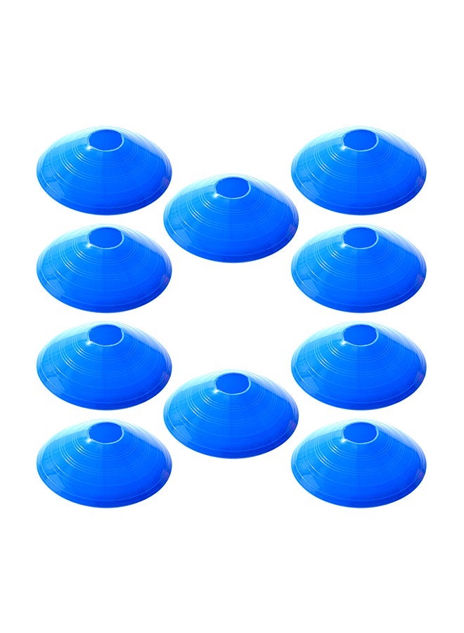 NIBEMINENT 10Piece Soccer Training Obstacle Round Cones Marker Discs Sports Equipment Set - Image 1