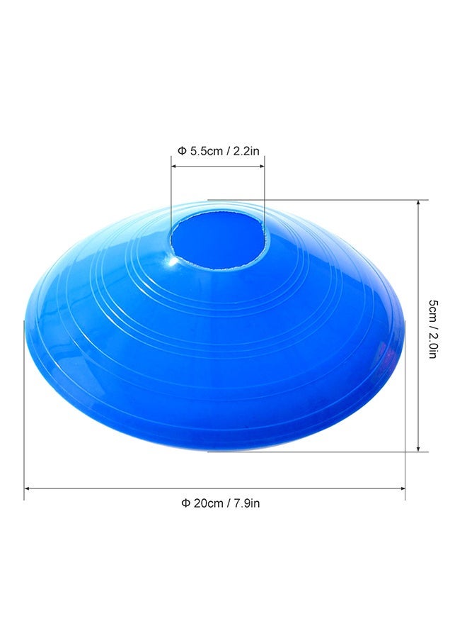 NIBEMINENT 10Piece Soccer Training Obstacle Round Cones Marker Discs Sports Equipment Set - Image 2
