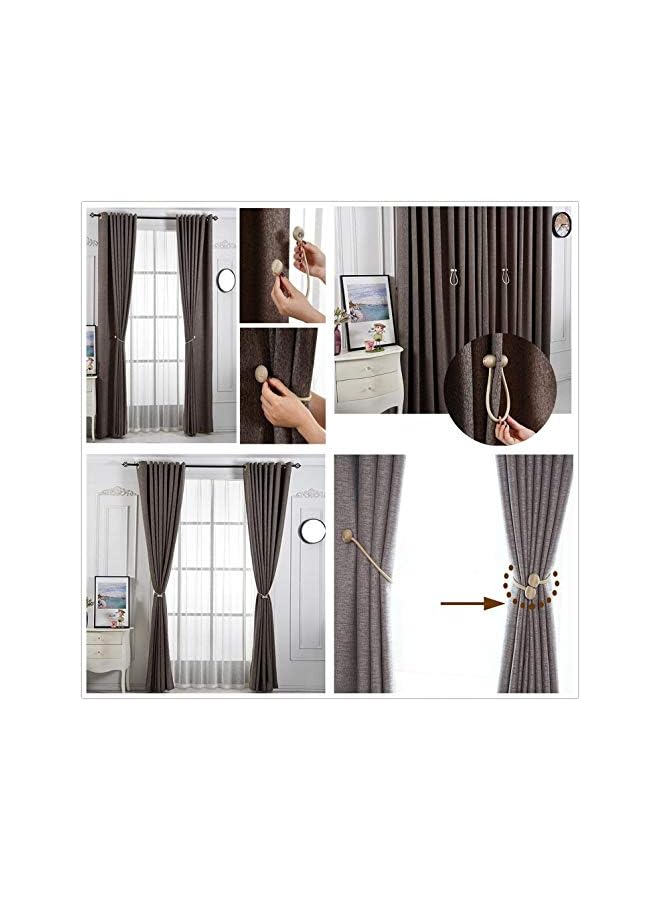 The Bros Magnetic Curtain Tiebacks Curtain Straps Strong Magnetic Curtain Holder Buckle hooks for Home Sheer Drapes Blind Curtains Accessories (Beige, 1 Piece)  - Image 5