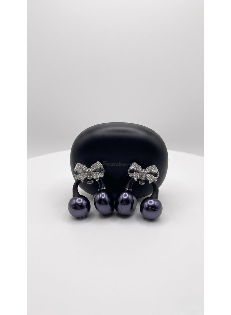 سمارت باري Smartbarry H66 Plus True Wireless Stereo Earbuds with Decorative Bow Design, Bluetooth 5.4, 30-Day Standby - Image 1