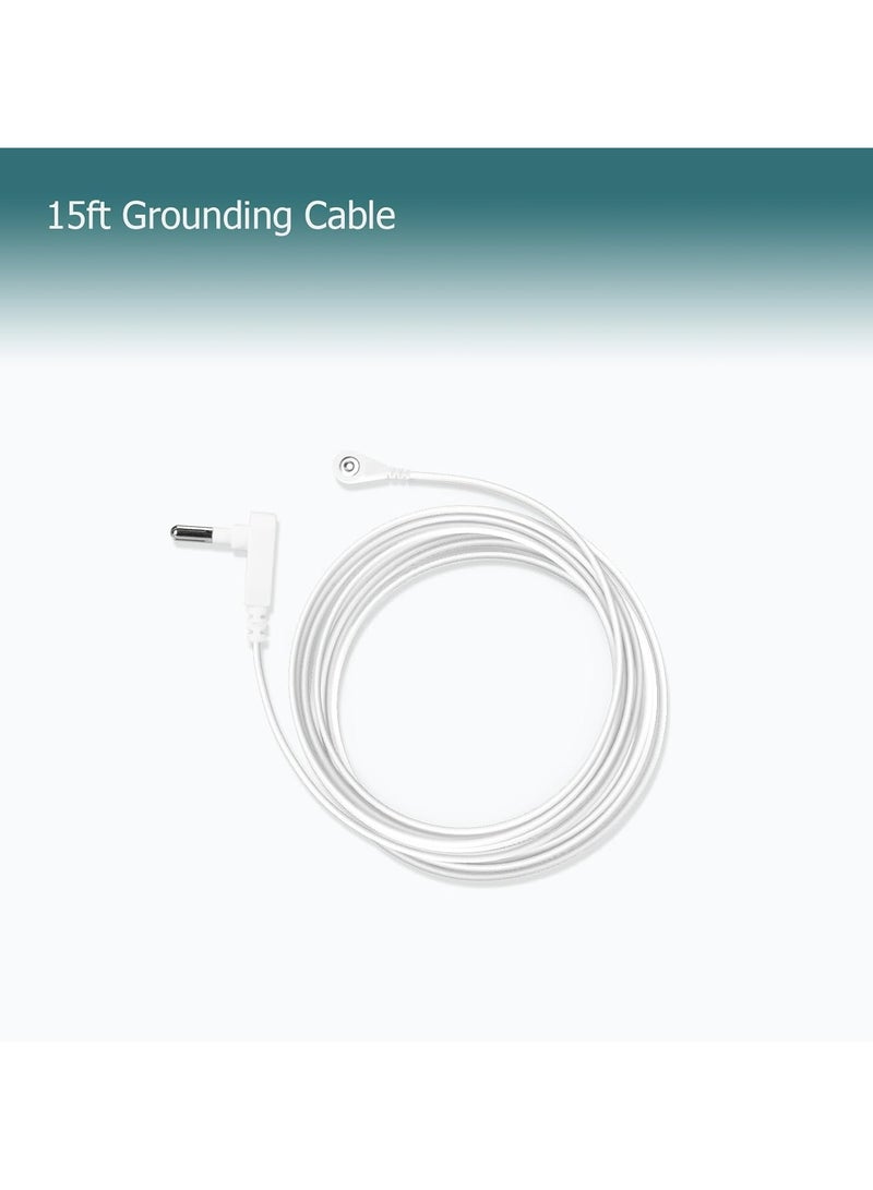 Grounding Continuity Tester Kit - 15ft Cord for Testing Earthing Mats, Sheets, Wristbands  Blankets  - Image 4